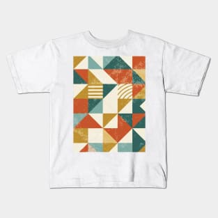 retro geometric design Kids T-Shirt